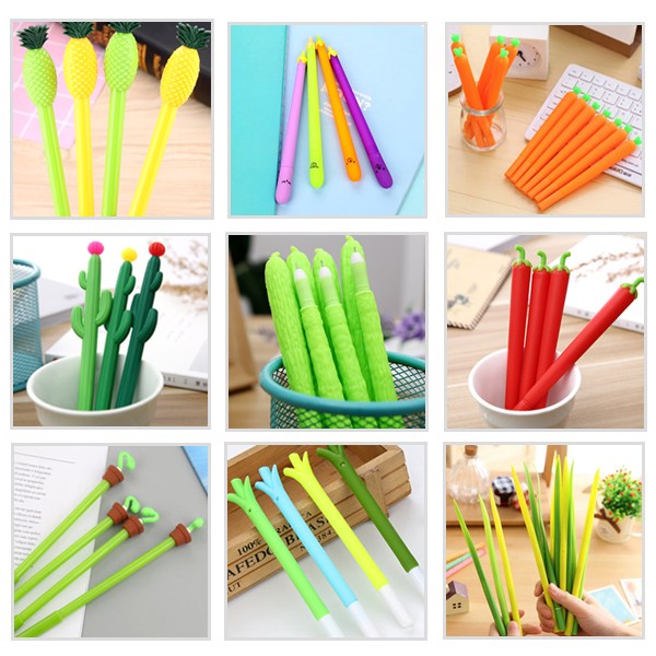 5시 당일출고 아삭아삭 채소농장 실리콘소재 볼펜12종 귀여운볼펜 신기한볼펜 특이한볼펜 빠른배송, 09 수박 450원