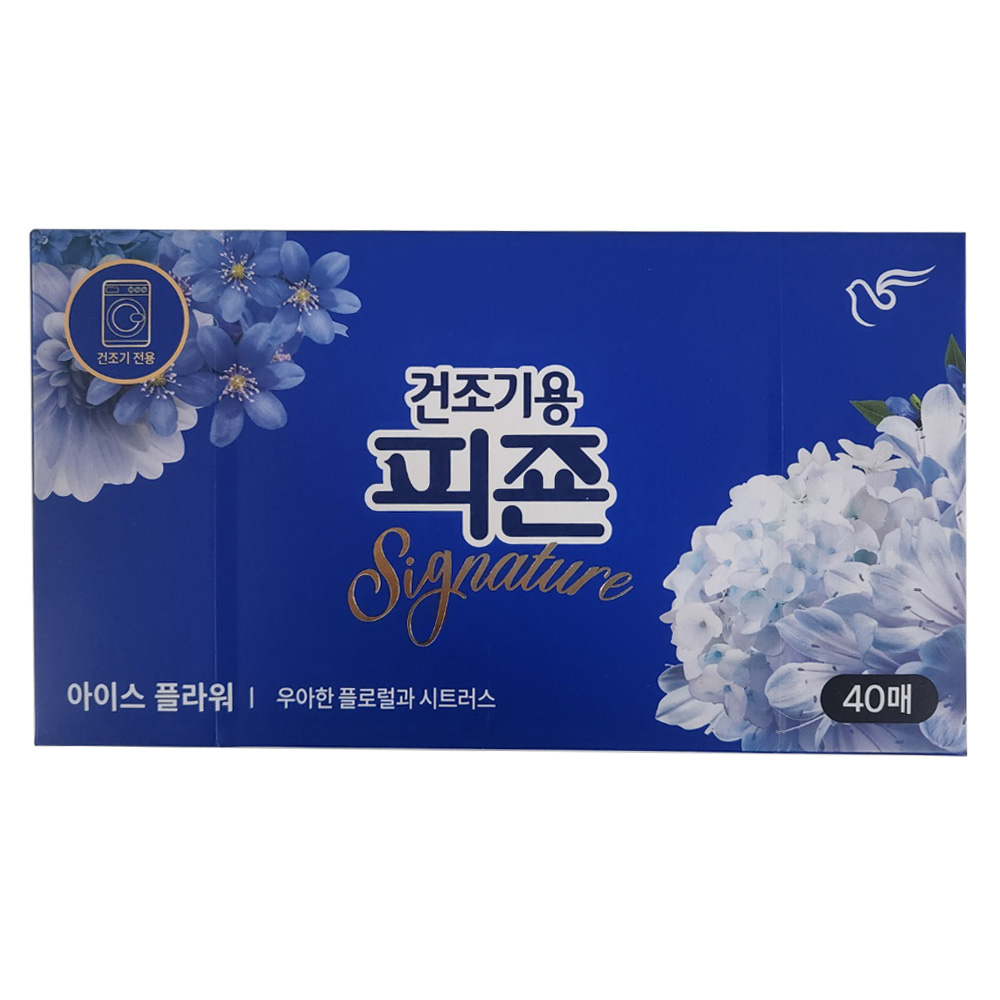 피죤 건조기시트 아이스플라워, 40매입, 1개 6,890원