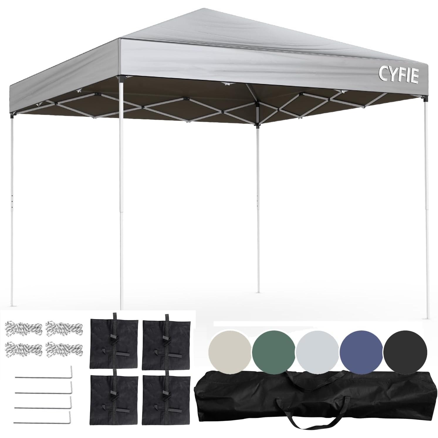 대형 캐노피 천막 텐트 방수 접이식 차양막 야외 정원 행사용, 그레이 98,600원
