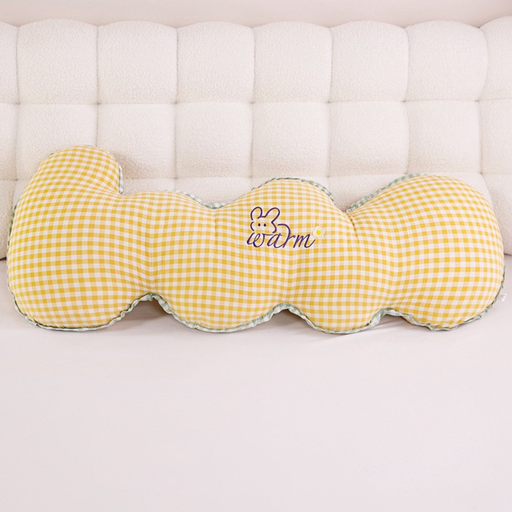 Pogeuni 큐티체크 사계절 순면 인체공학 바디필로우 롱쿠션, 옐로우 21,900원