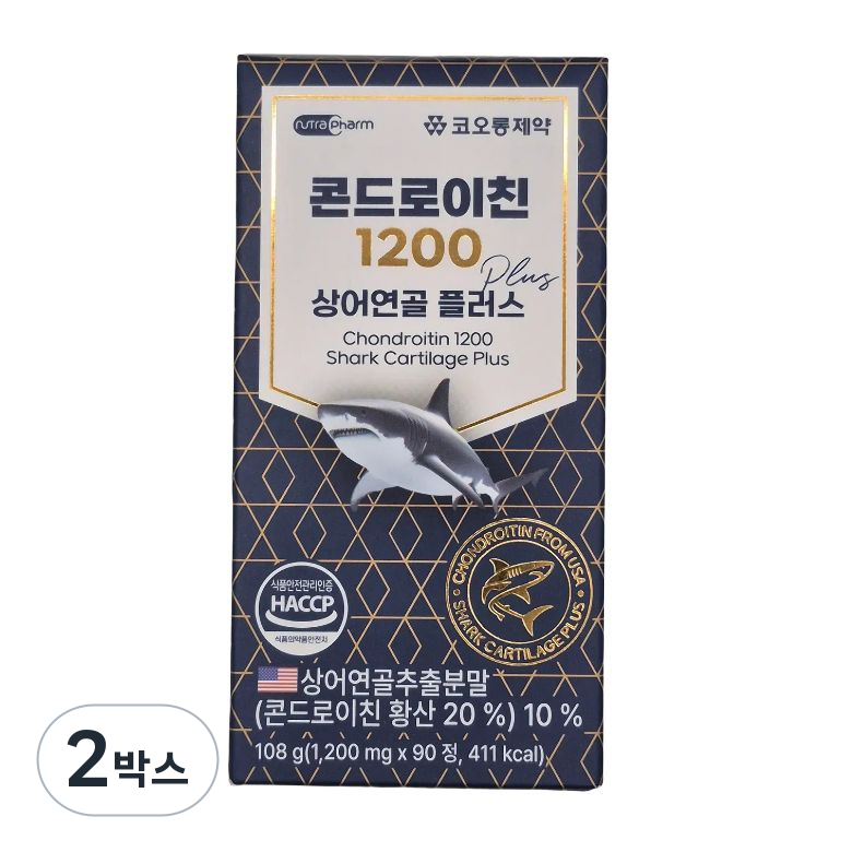코오롱제약 콘드로이친 1200 상어연골 플러스 108g 22,660원