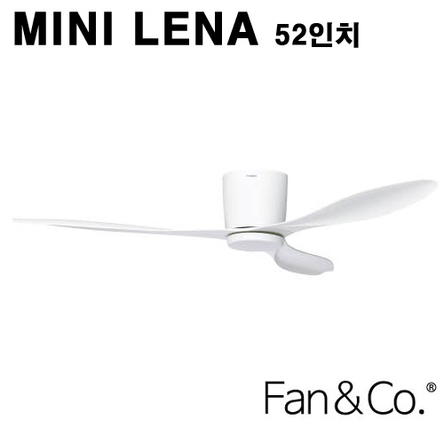 팬앤코 미니레나 52인치 천장 실링팬 조명(화이트 바디) 2년 무상 AS 420,000원