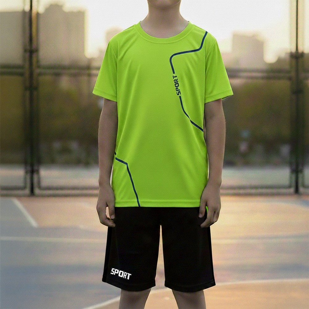 UPPERCUT 아동 여름 트레이닝복 퀵드라이 쿨링 냉감 아이스 상하복 세트 초등학생 기능성 운동복 여름 츄리닝 메쉬 상하의세트 14,900원