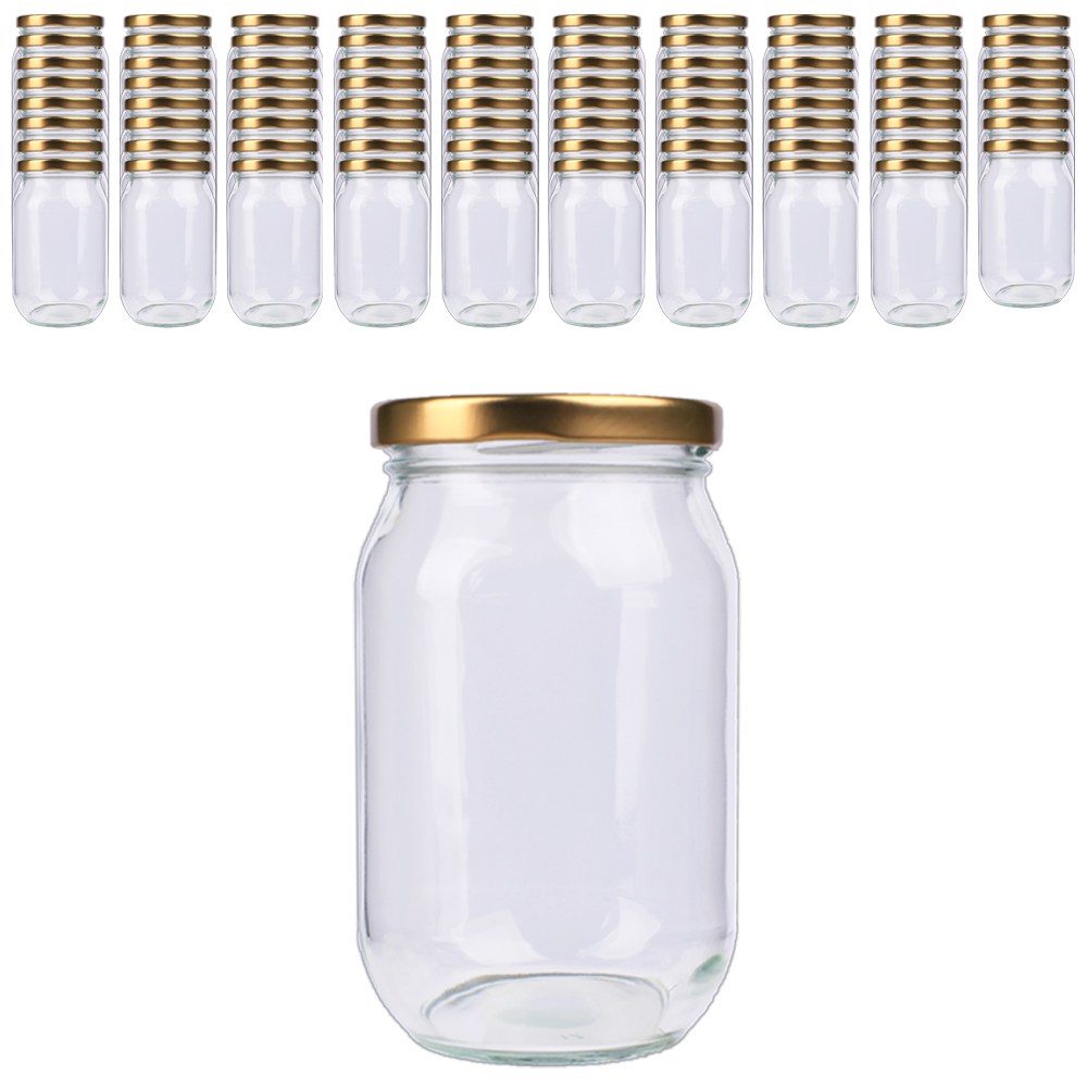 가인글로벌 고려쨈580 유리병 러그캡 골드, 80개, 470ml 67,800원