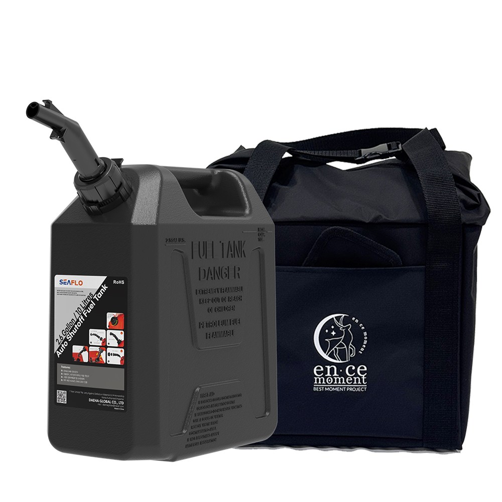 엔써모먼트 연료통 가방 올블랙 세트 씨플로 오리지날 등유통 10리터, 20리터, 1세트, 10리터 올블랙 씨플로 오리지날 연료통 가방세트 49,900원