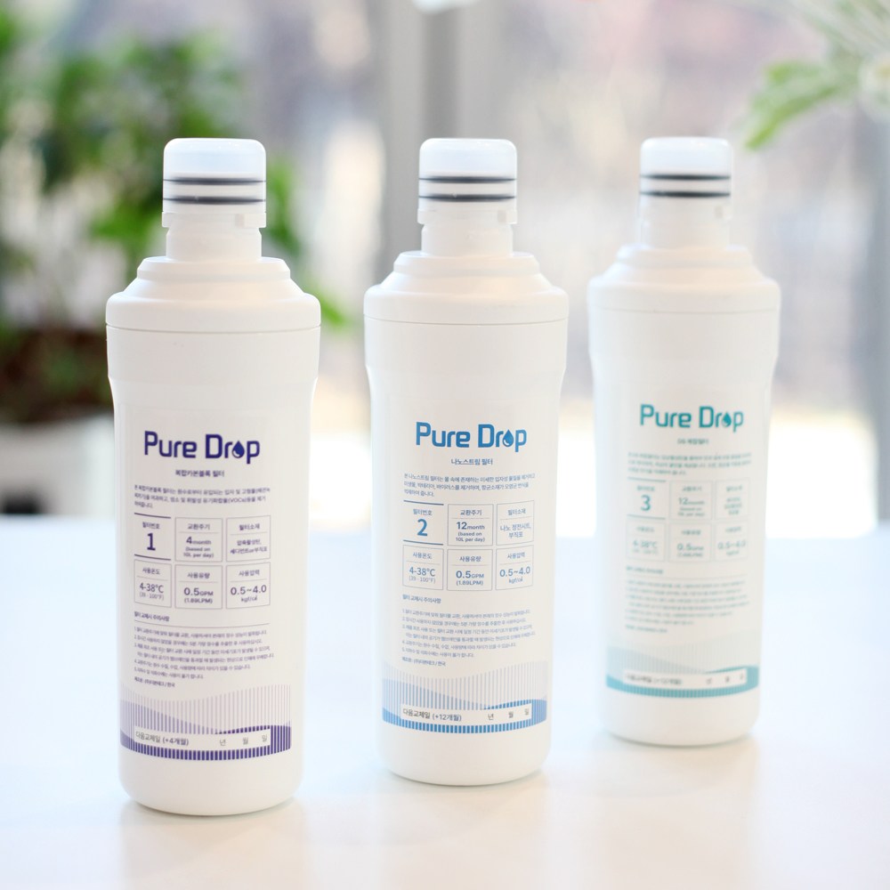 퓨리얼 정수기(PPA-100)호환필터1년 사용 1번필터3ea 2,3번필터 각1ea 43,400원