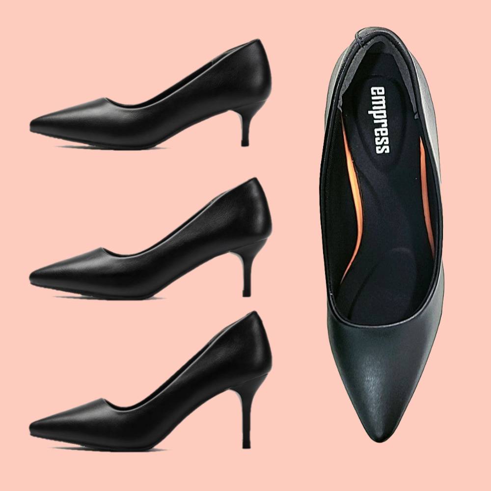 엠프리스 발편한 여성구두 승무원 면접 호탤리어 구두 기본 검정 펌프스힐 여자 유니화  210~255 49,900원