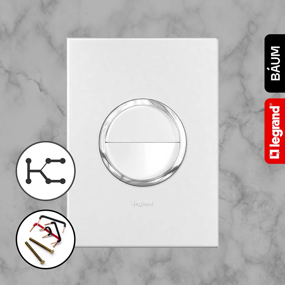 아테오 국내형(KS) 화이트 원형 3로 2구 스위치 프랑스 르그랑 매입 45,200원