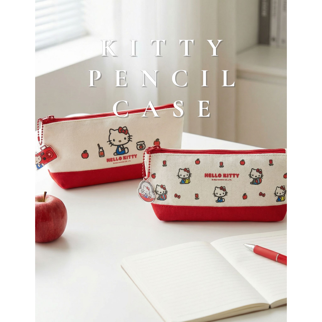 에이씨엠 산리오 헬로키티 필통 패브릭 수납 펜파우치 학생 문구 12,400원