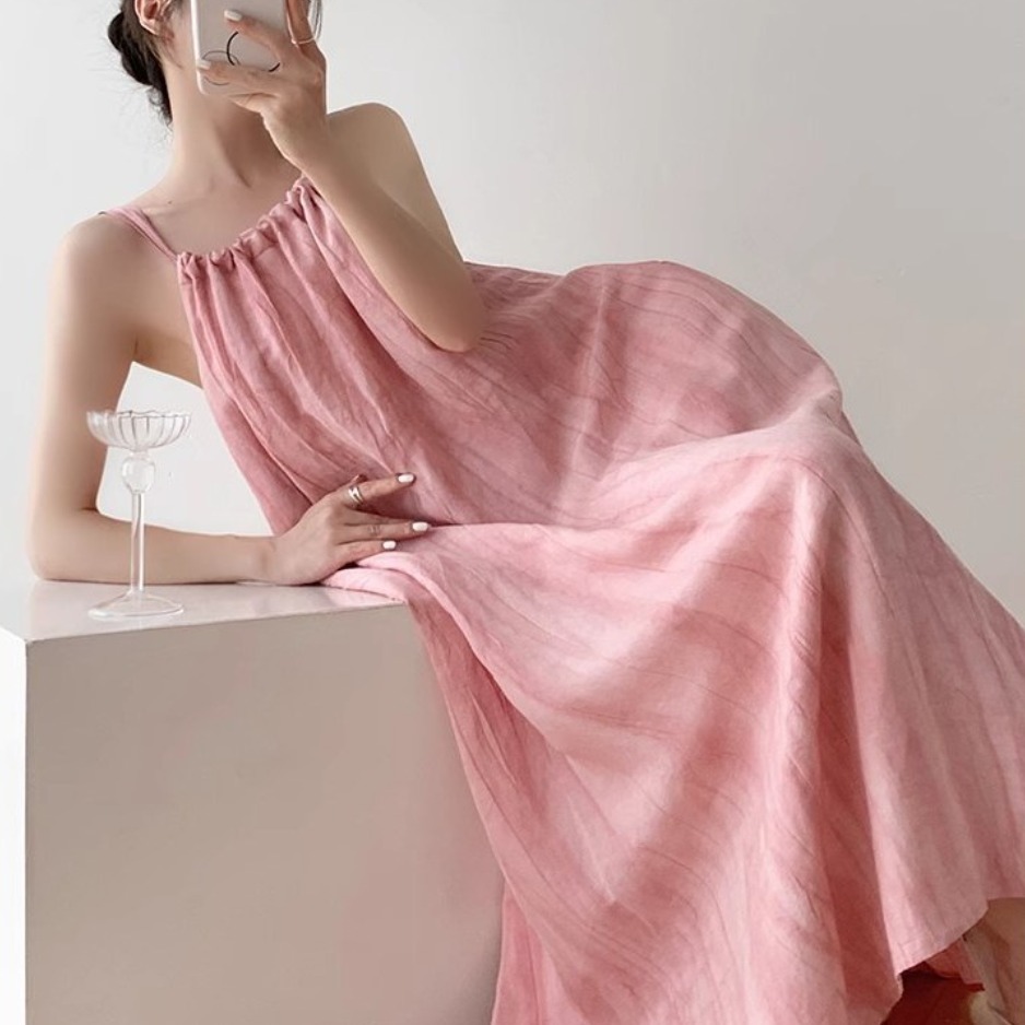 차쿠 휴양지 여성 비치원피스 홀터나시 러블리 비치 원피스 24,800원