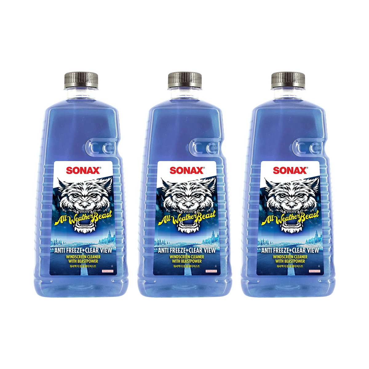 소낙스 워셔액 더 뷰 올 웨더 비스트 2L 3개 18,000원