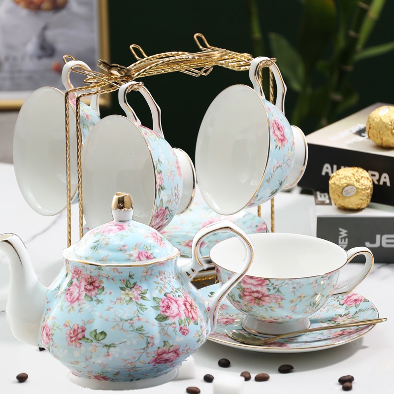 홈카페 북유럽 플라워티팟세트 주전자 티포트예쁜 찻잔세트 빈티지 커피잔티세트 79,000원
