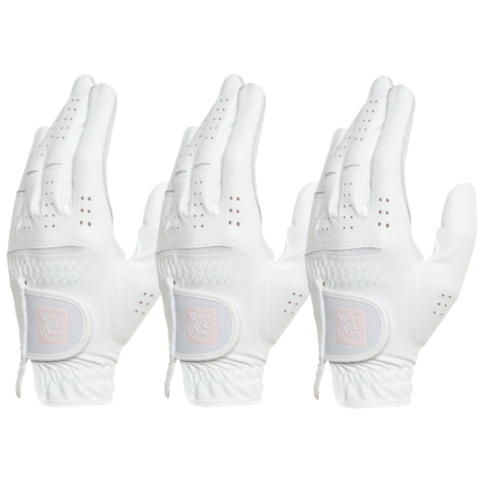 골프장갑 반양피 여성용 왼손 3장세트 필드용 연습용 스크린골프 발그린, 1개 14,380원