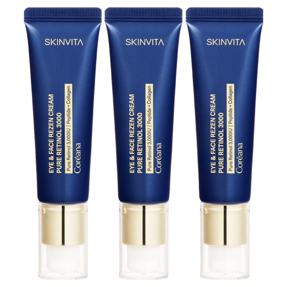 [ 눈가 이마 미간 팔자주름 개선 아이크림]코리아나 스킨비타 아이 앤 페이스 레티놀 크림, 3개, 25ml 56,900원