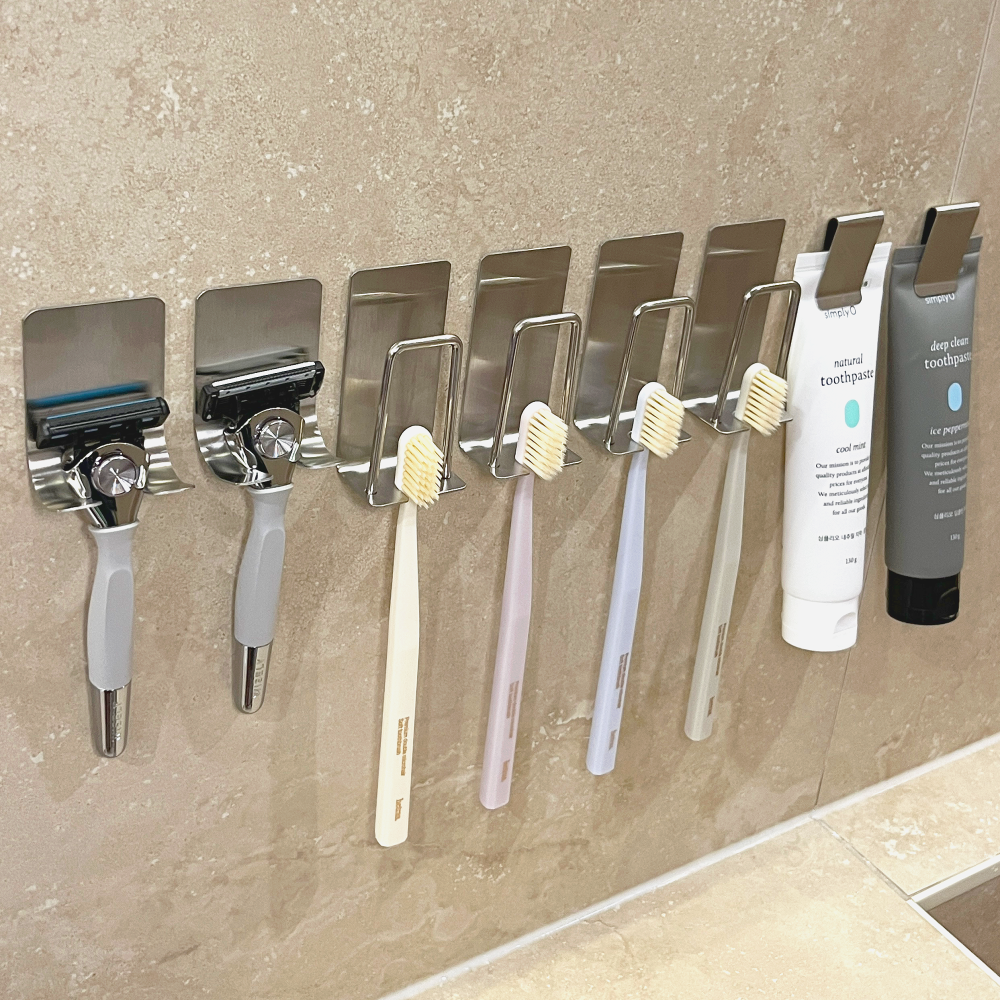 헤인느 무타공 올스텐 칫솔걸이 칫솔꽂이 세트 12,800원