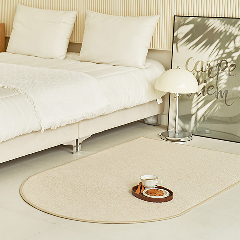 스칸디앤홈 관리쉬운 크림투톤 단모 러그 워셔블 거실 카페트 아치형 31,770원