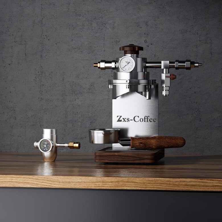 커피 레벨링툴 보관함 넛박스 탬퍼 카페 에스프레소 다기능 스테이션 탬핑스테이션 수납 넉박스 교반기, 1개, 압력 제어 밸브 포함 886,500원