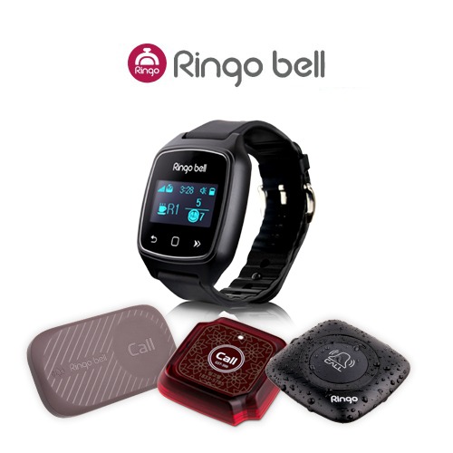 GB-700 페이져1+10_무선호출페이져 방수기능 진동 호출벨 손목시계형 수신기 식당 음식점 레스토랑 병원 요양원 190,500원