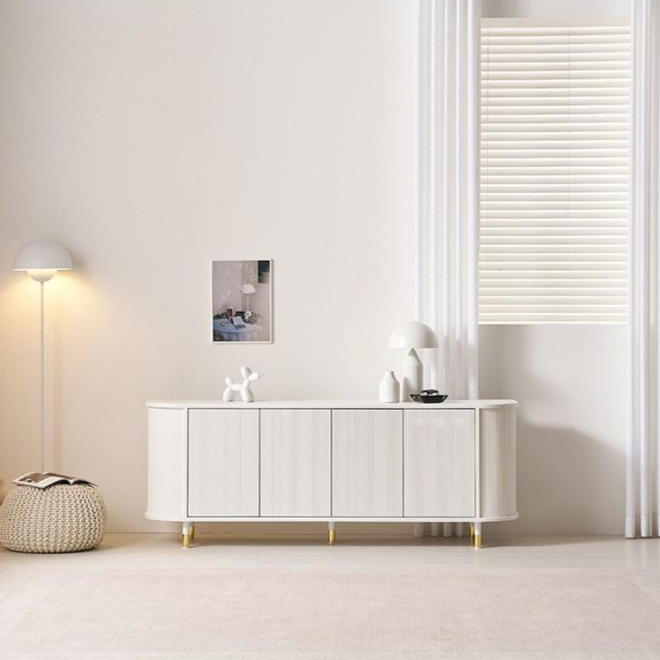 국내제조!! 공장출고 리치 라운드템바 1800높은거실장  TV다이 인테리어 데코수납장 240,000원