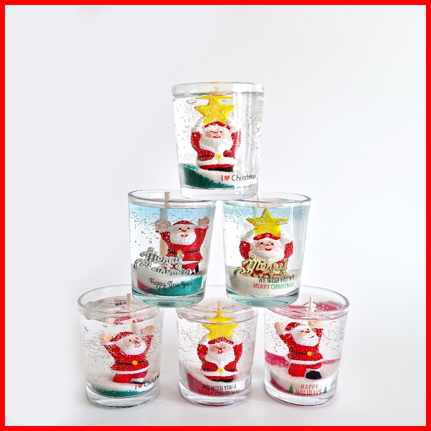 (3온즈 6개만들기) 별산타-크리스마스 양초 젤캔들 키트 만들기(90ml/6), 6개, 90ml 36,000원