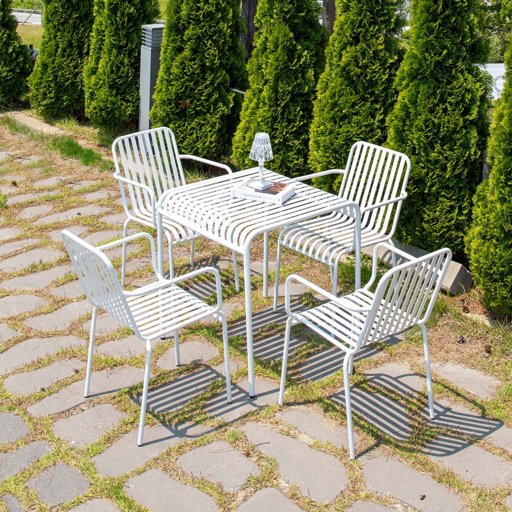 스팅 팔걸이 4인용 야외세트 카페 테라스 철제 야외테이블세트 444,000원