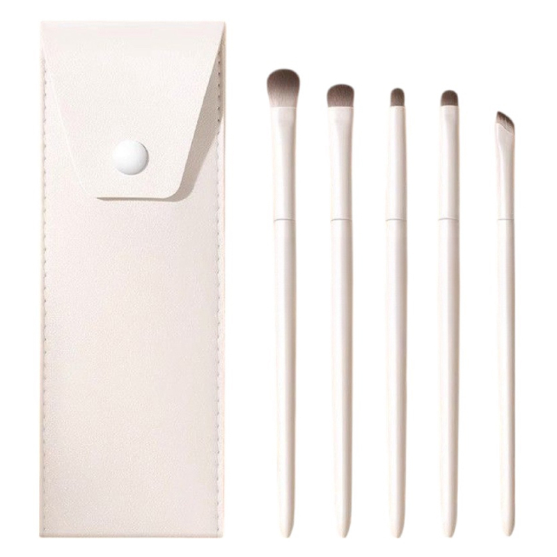 라이프앤미 초보자 입문용 메이크업 브러쉬 16cm x 5p + 케이스 세트, 1개, 포슬린 7,800원