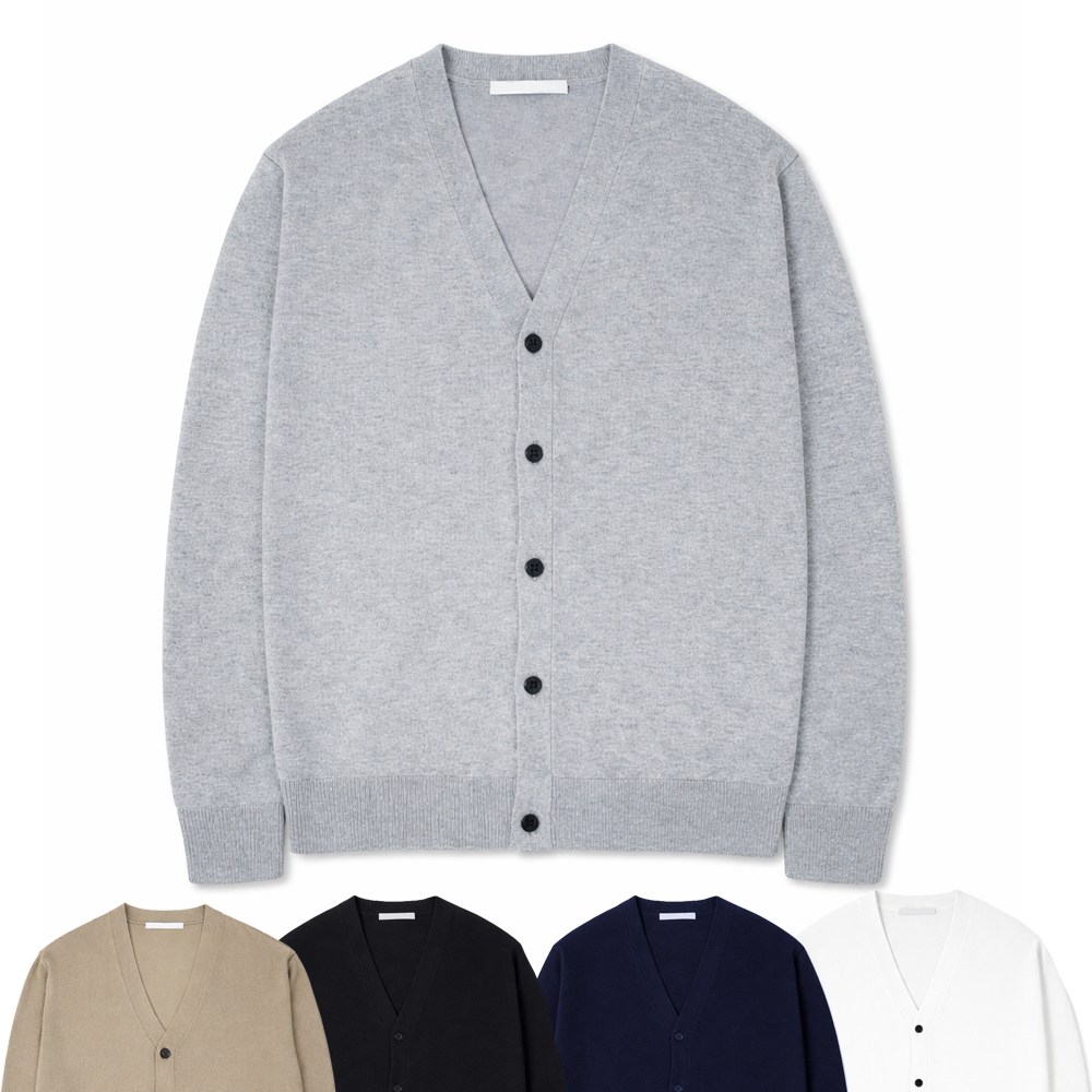 남성 봄 얇은 브이넥 가디건 기본 니트 간절기 데일리 남자 아우터 24,800원