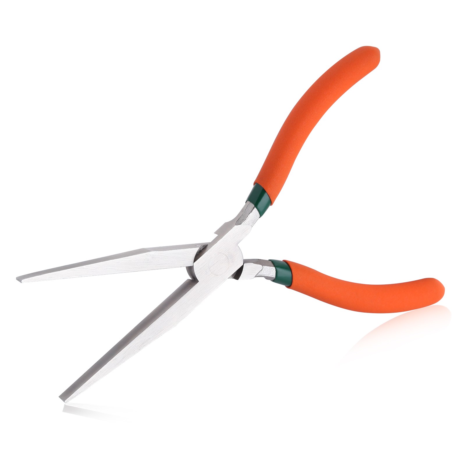 SPEEDWOX 긴 플랫 노즈 플라이어 매끄러운 턱 플라이어 주얼리용 오리 빌 플라이어 좁은 공간에 도달하기 어려운 긴 플랫 노즈 플라이어 190mm, 1개 11,990원