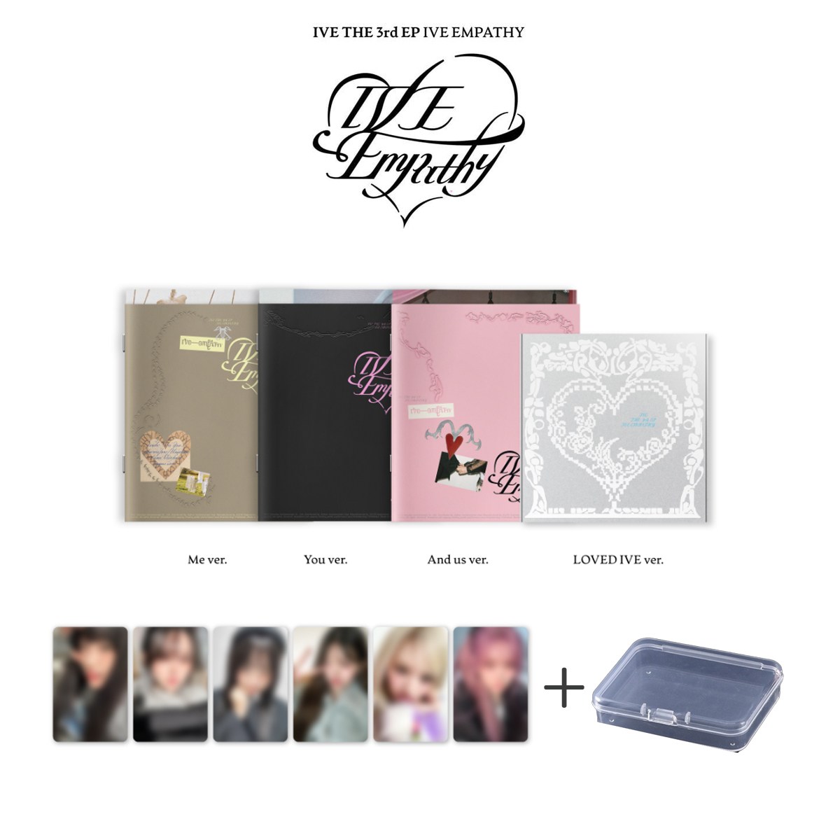 [4종세트+공식특전6장+GIFT] 아이브 앨범 VE EMPATHY엠파시 레블하트 애티튜드 미니앨범 3집  정품 포카 포토카드 미공포 굿즈 사운드웨이브 특전포함 포카통 수납함 75,900원