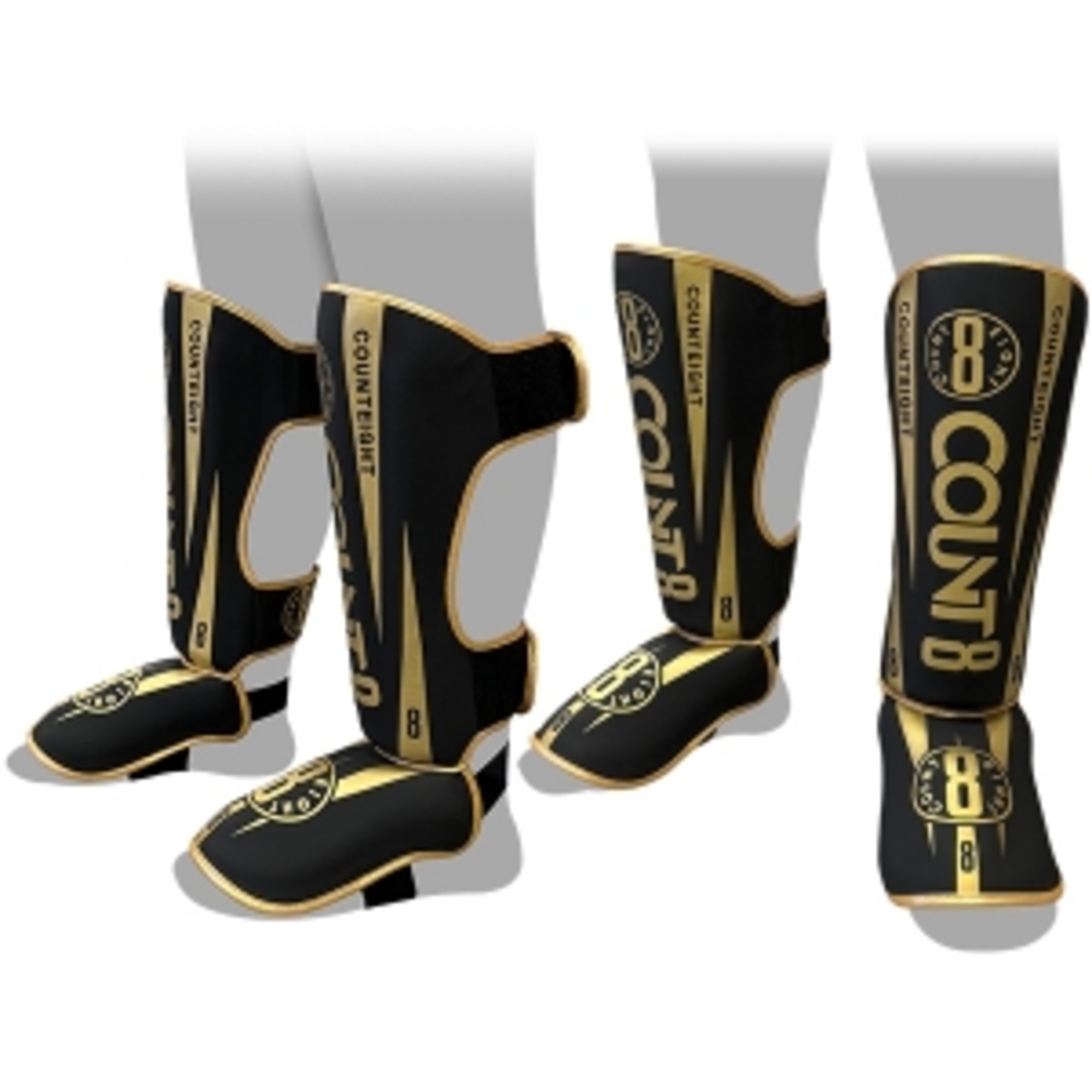 카운트8 CE-8755 무광 발등정강이 보호대 SHIN GUARD, 1개, 블랙실버 60,000원
