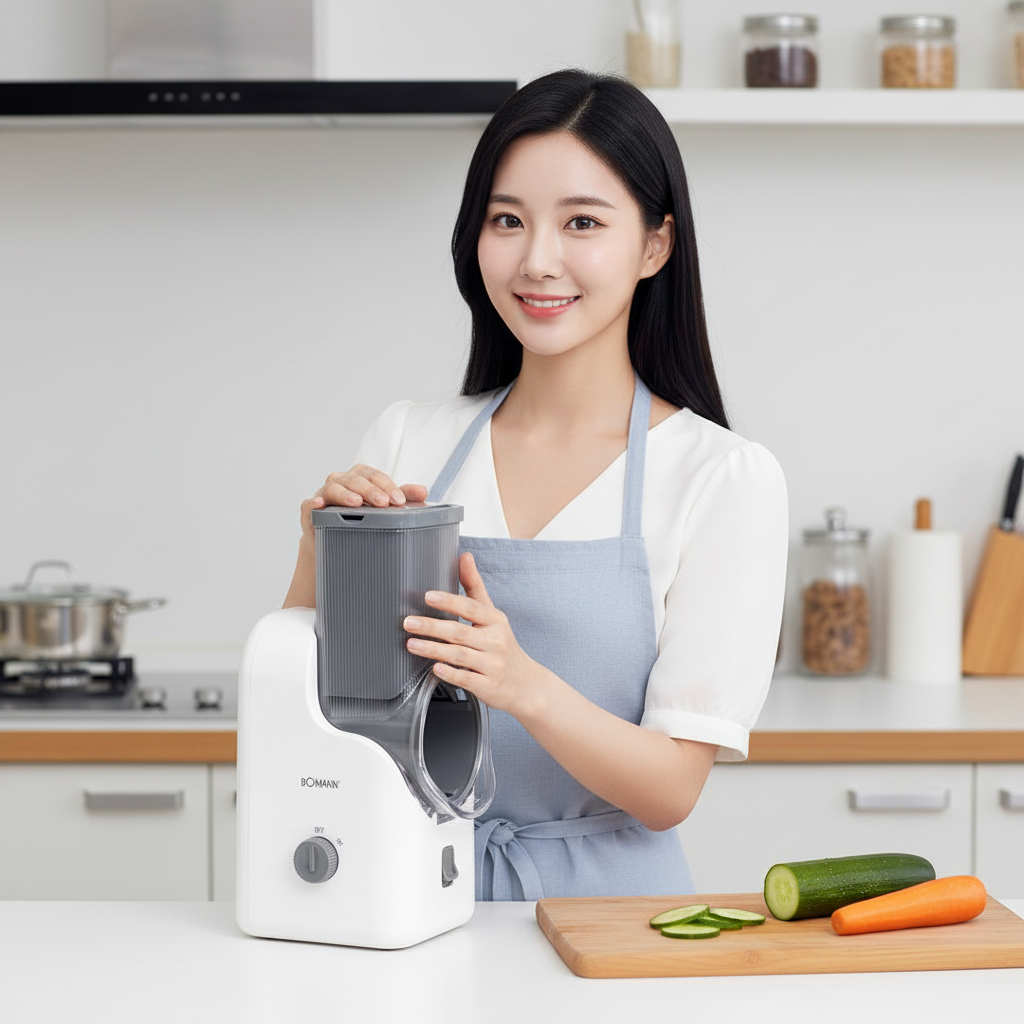 (특)보만 전동 채칼 오토슬라이서 채칼 5종 세트 주방기기 조리기기, 1개, 흰색 69,000원