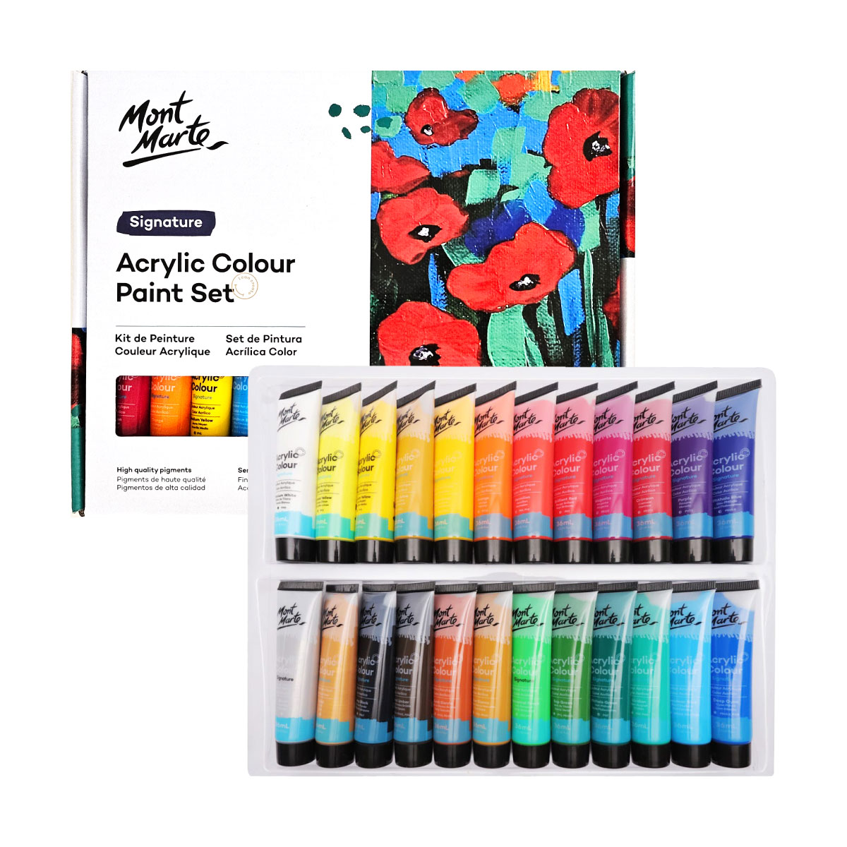 New 몽마르트 아크릴 물감 세트 36ml 24색 27,810원