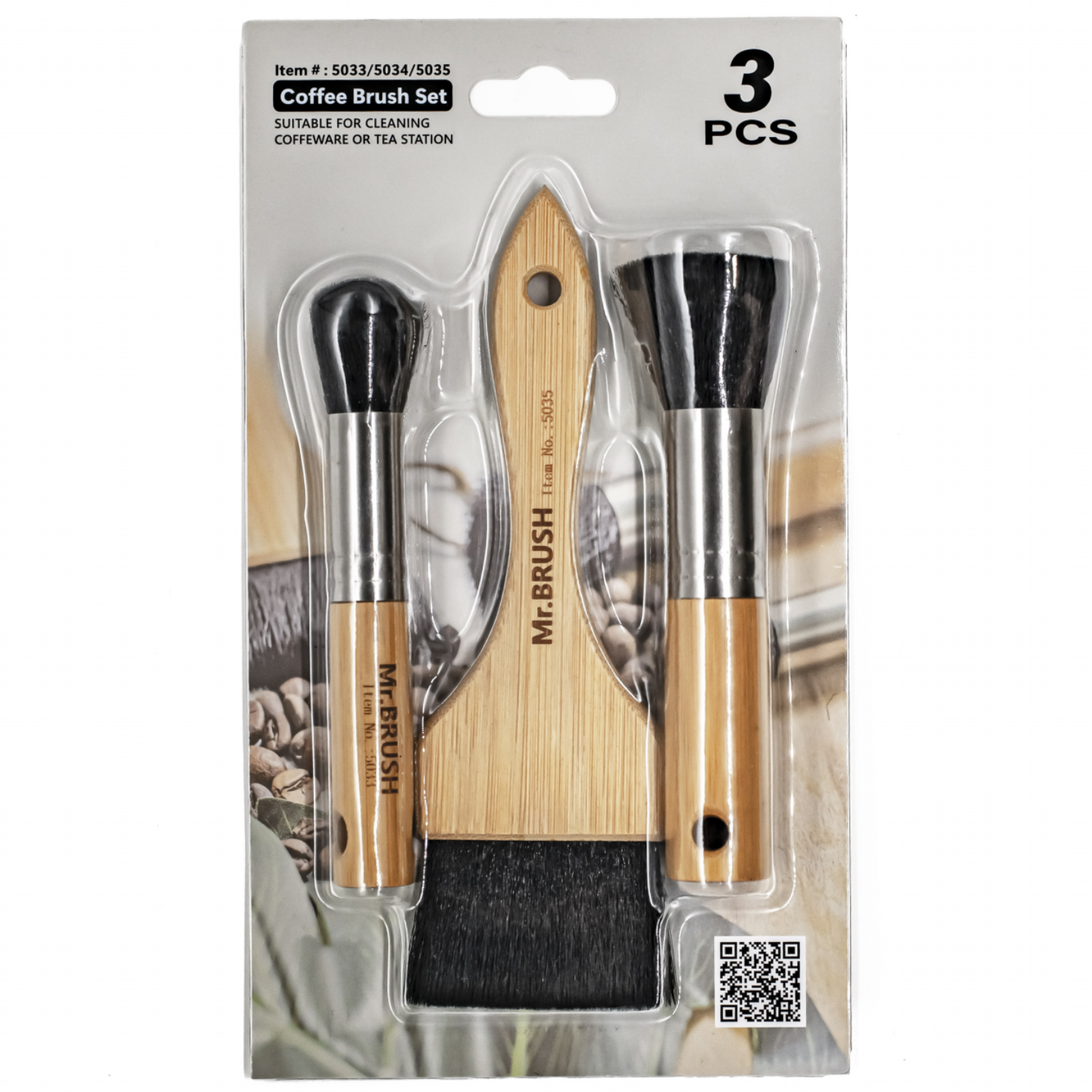 에코시크릿 커피머신 브러쉬 청소솔 그라인더붓 3개입 1세트, 1개, 천연 밤부 손잡이 11,400원