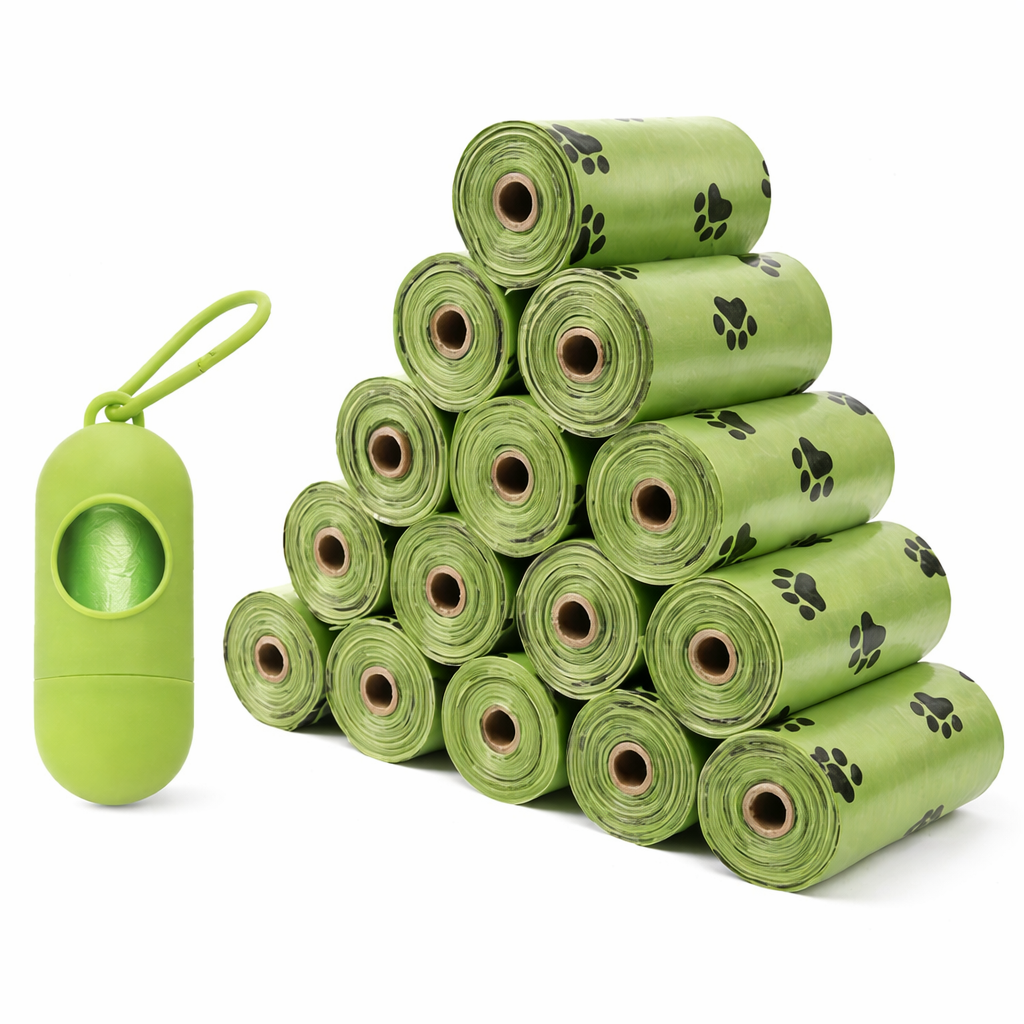 헬퍼샵 반려동물 배변봉투 대용량 리필형 케이스, 12개, 15개입, 그린 케이스 포함 4,910원
