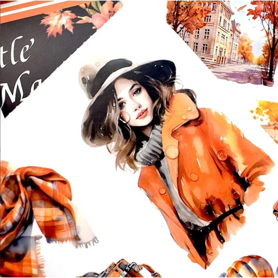 이와이 빈티지 다꾸 빈티지 캐릭터 스티커북, 1개, 3. 만추 15,900원