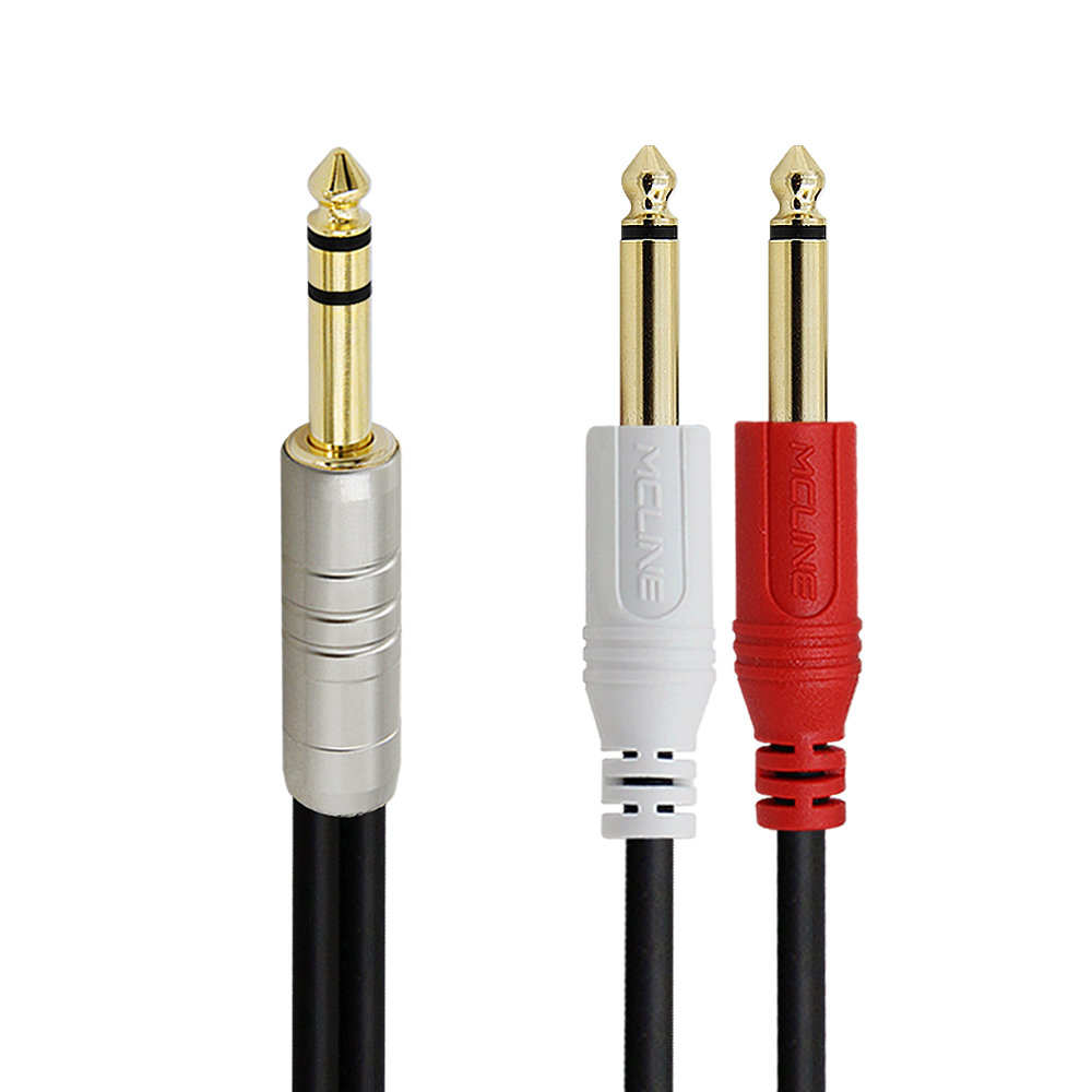 맥라인 ST 5.5(6.3) - 2 모노 TRS to 2TS 스테레오 Y 케이블 앰프 키보드 믹서 인서트 연결선 McLine MC-PA06 15,000원