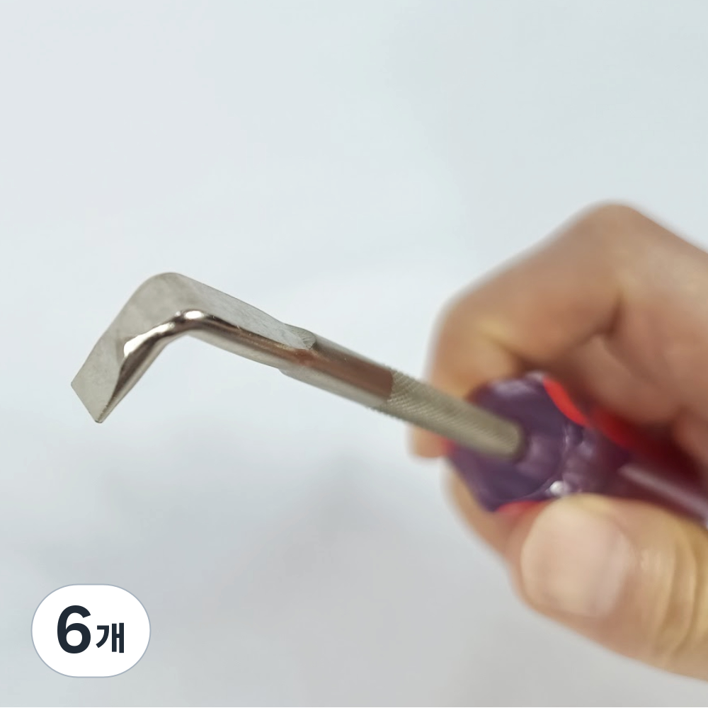 GUDOSSI 도배 갈고리 필름 시트지 공구 기역자 드라이버 이물질 제거용 굽도 갈퀴 후크 중형, 6개 39,830원