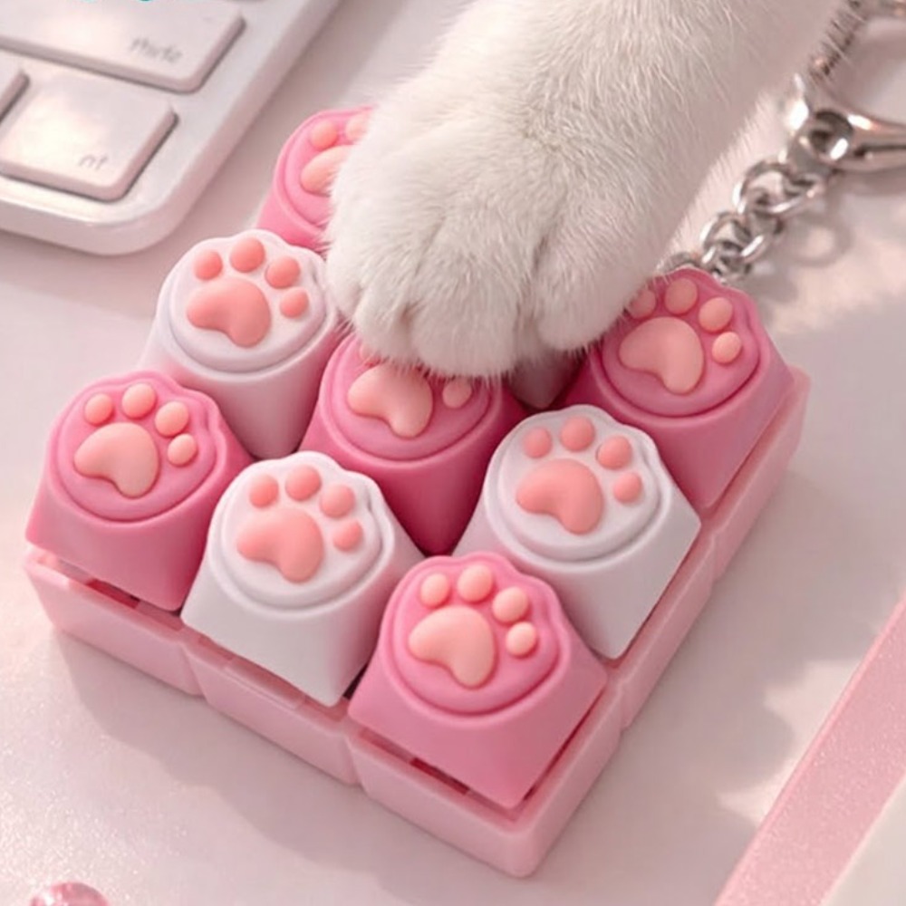 드나인 고양이 키캡 키링 젤리 발바닥 9구 18,800원