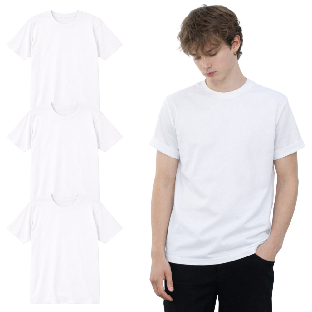 하트플로우 남녀공용 17수 순면100% 라운드넥 반팔티 3개 세트 26,600원