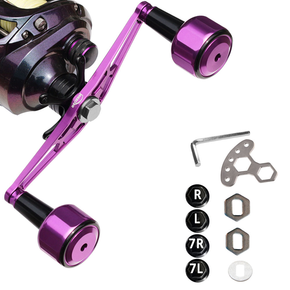 130/140mm 하이브리드 베이트릴 더블핸들 튜닝핸들, 1개, 보라 69,500원