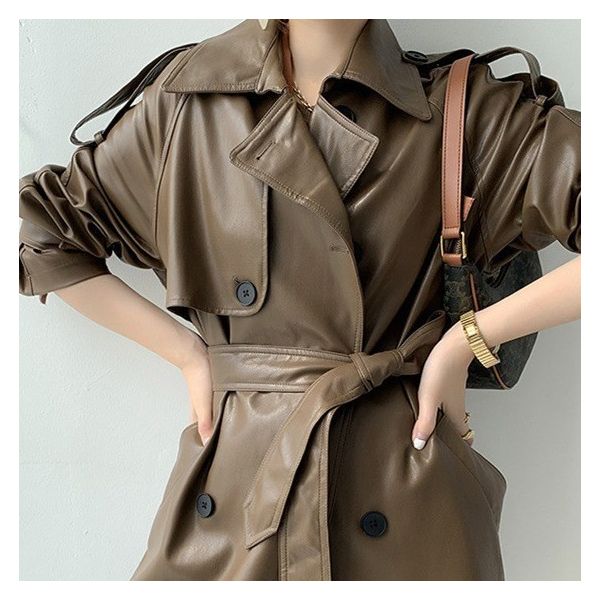 패셔너블 롱트렌치코트 SH1201 57,000원