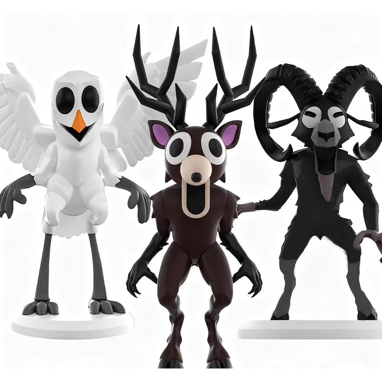 코코핑크 로블록스 99일 밤 생존 3D 피규어 나이트인더포레스트 숲 사슴 숫양 올빼미, 1세트, 올빼미+사슴+숫양 27,900원