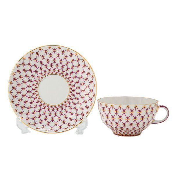 임페리얼 포슬린 핑크네트 티컵 소서 찻잔 세트 250ml 181,300원