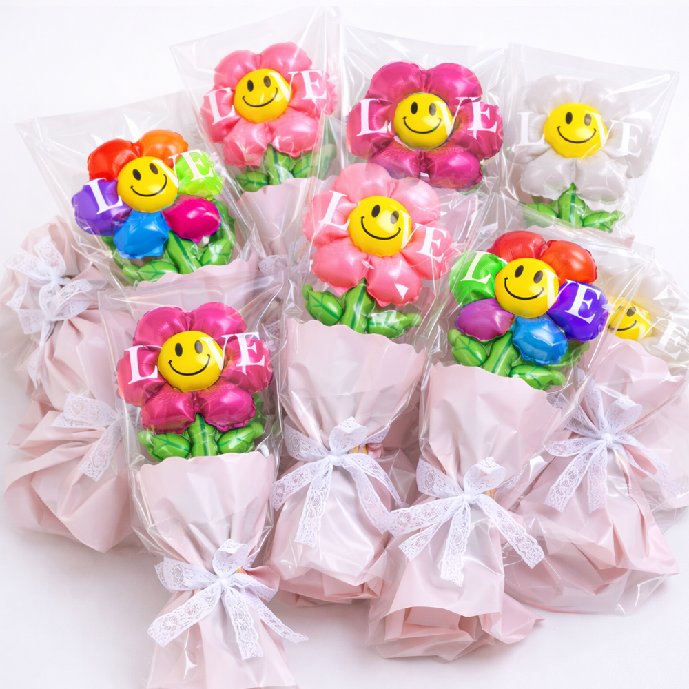 풍선 데이지 꽃다발 만들기 알파벳샵 DIY세트, 10개, 여러가지 스마일 꽃다발 9,990원