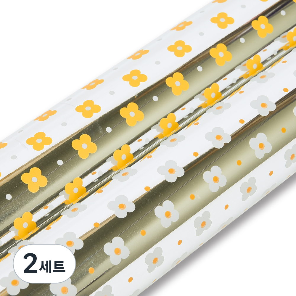 좋은기븐 미니플라워 메탈롤 포장지 2종 세트 33,600원