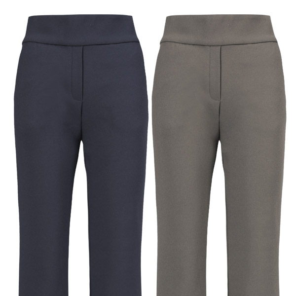 [투엘라] (1+1) 여성 기모 세미 부츠컷 팬츠_숏버전 롱버전 두가지 기장 바지 45,980원