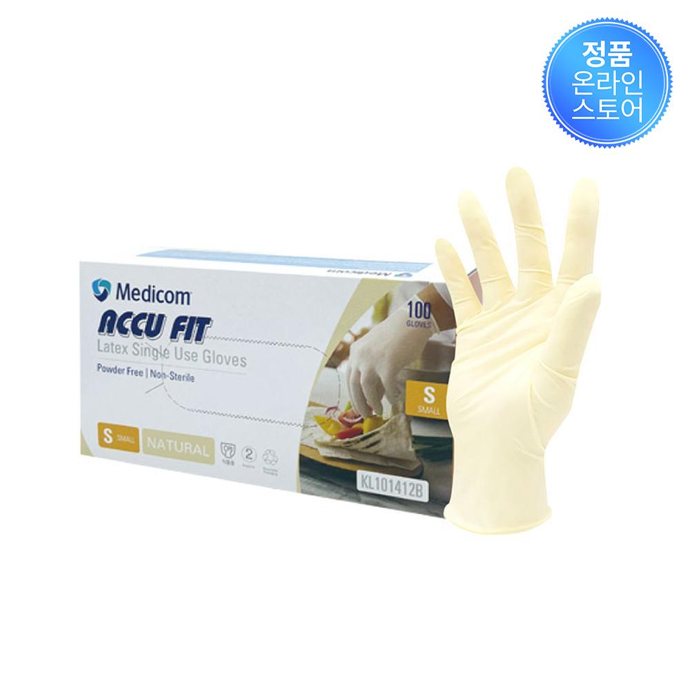 메디컴 라텍스장갑 아이보리 / S(소) 100매 / 아큐핏(101412) / 5.5G 0645407 7,200원