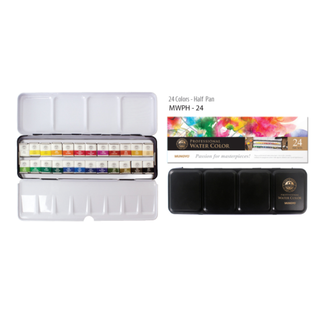 문교 수채 고체물감, 24색, 현재가 19,640원