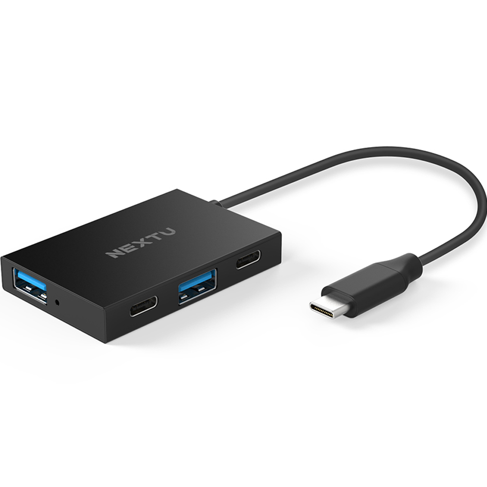 넥스트유 USB3.2 Gen2 10G USB-A/C 4포트 무전원 허브 NEXT-3422U3-10G, 블랙 15,400원