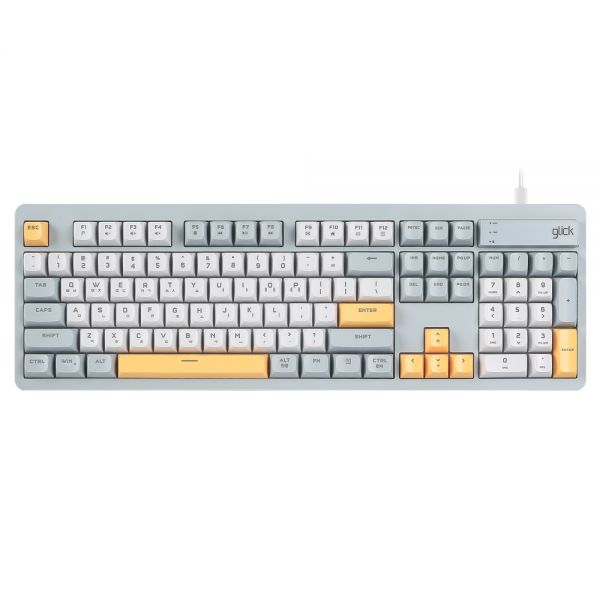 지클릭커 오피스프로 OPK50 사일런스 M RGB 풀윤활 무소음 방수 키보드 104키 Navy Blue 28,600원